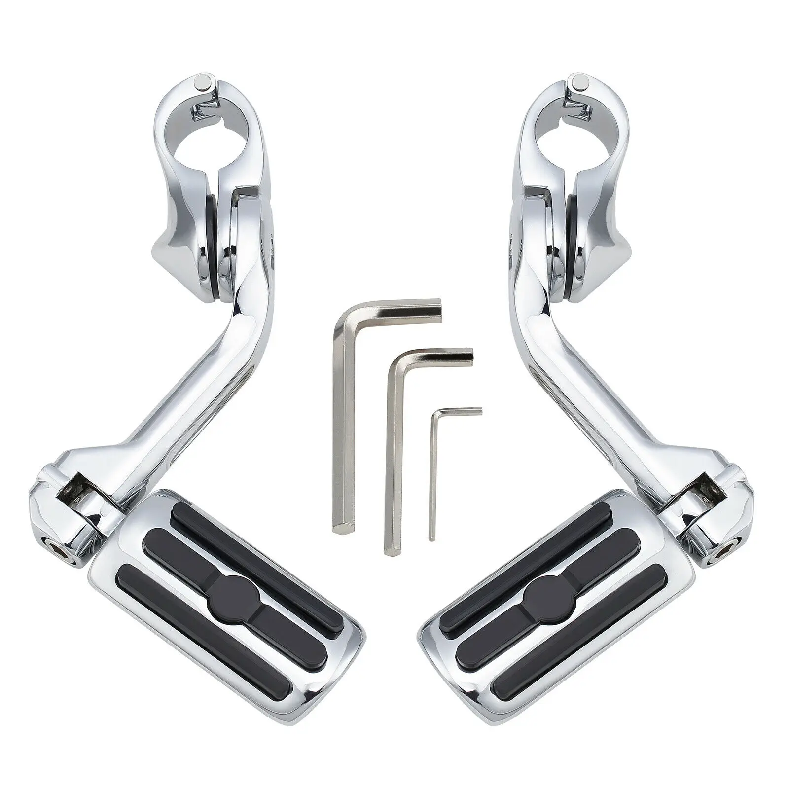 

1.25" Angled Highway Foot Pegs Mount Clamps Kit For Honda For Yamaha Dyna Softail for Kawasaki 2006-2013 Vulcan 900
