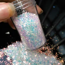 Снежинки, глиттер, хамелеон, переливающийся "Винтерфелл", "Опал" 50 грамм "ледяные хлопья" дизайн ногтей, гель для ногтей, акрил для ногтей, UV r