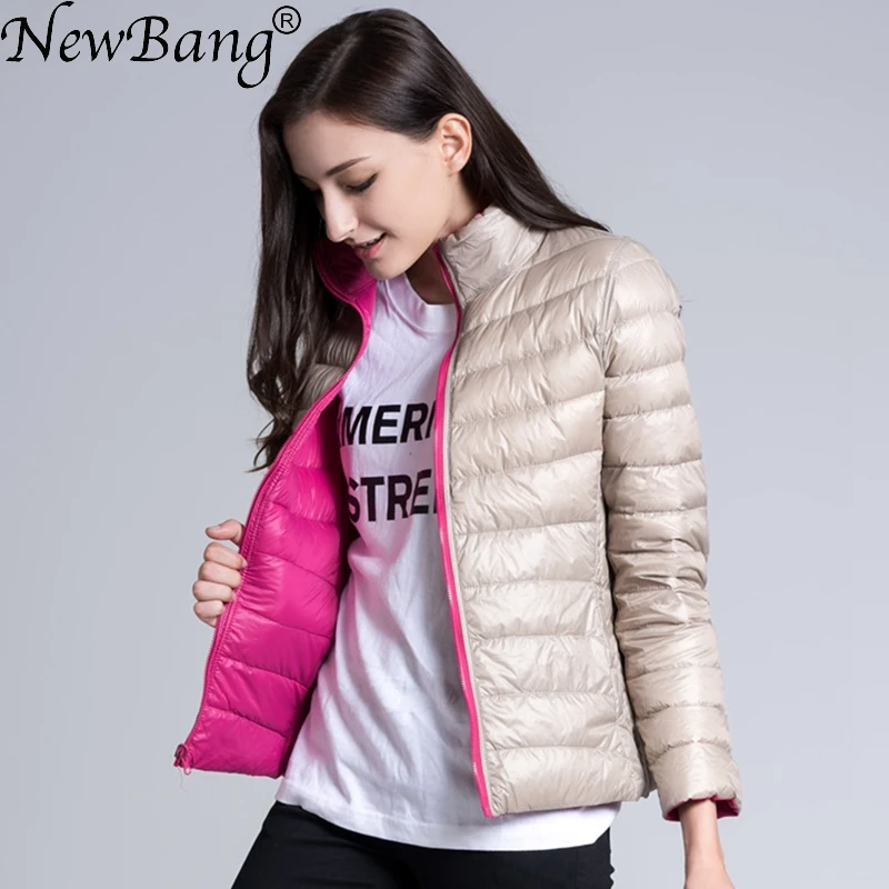 Chaqueta de plumón de marca NewBang para mujer chaqueta de