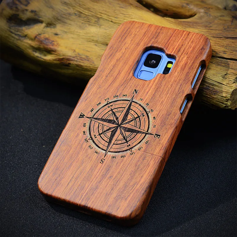 Винтажные деревянные чехлы для телефонов Samsung Galaxy S8 S9 Plus Real Ganesha деревянный чехол