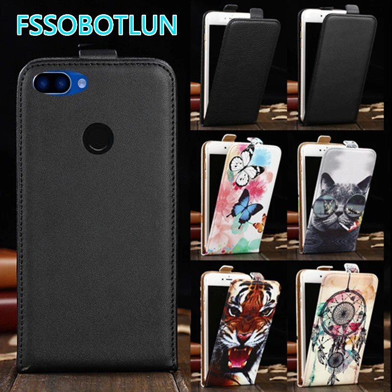 

FSSOBOTLUN For Digma LINX Rage 4G Case TOP Quality Cartoon Painting vertical phone bag flip up and down PU Leather Cover Cases