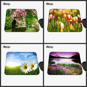 

Beautiful Spring Flowers Customize the Design Picture, the Anti-slide Laptop Computer Mouse Mat Is Suitable for the Gift