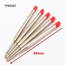 Высокое качество 5 шт. красный 0,5 мм стержень для шариковой ручки офисные школьные канцелярские принадлежности