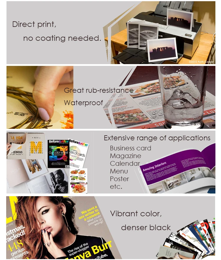 pigment ink features