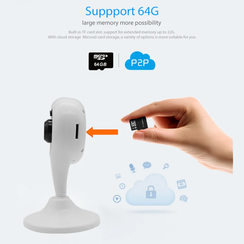  REDEAGLE HD 1080P WiFi Camera IP Wireless Video Surveillance Security Camera Support Amazon Alexa E - 32976349608