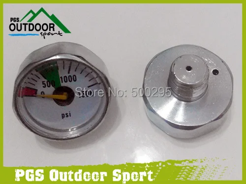 Parts Pressure Gauges 2Pcs 1/8NPT Spare Accessories Micro Mini Paintball 