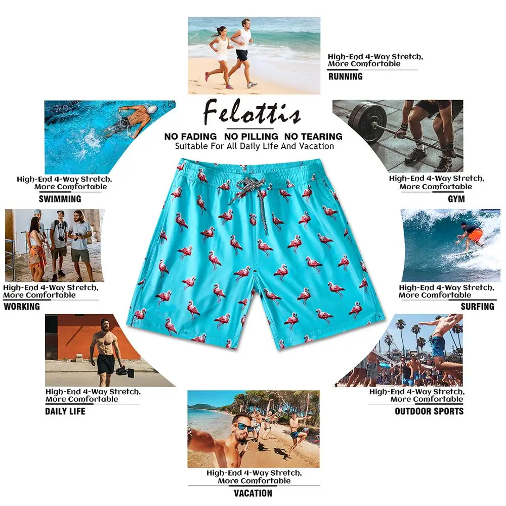 Летние пляжные шорты мужские плавки дышащие быстросохнущие спортивные брюки купальный костюм для серфинга одежда для плавания полиэстер мужская одежда