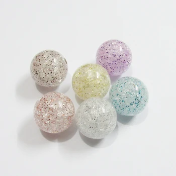 

Wholesale Newest ! 20mm 100pcs/lot Chunky Round Crack Glitter Beads