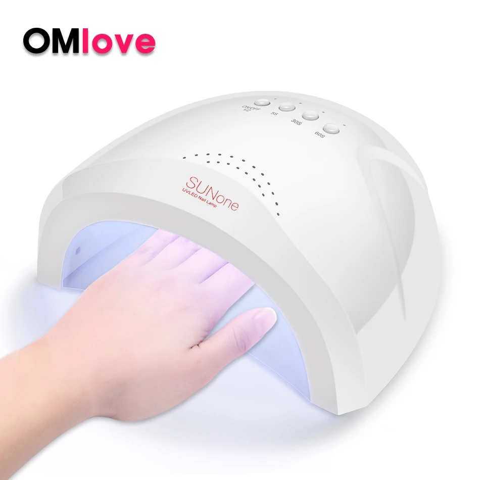 

OMlove 48W UV Led Lamp For All Gels Polish Sun One Nail Lamp For Drying Nail Gel With Automatic Sensor Smart Temperature Control