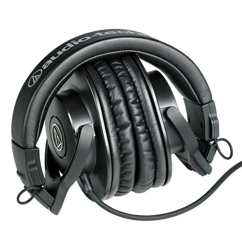Оригинальные Audio-Technica ATH-M30x, профессиональные мониторные наушники, закрытые сзади, динамические Накладные наушники, складные наушники HiFi