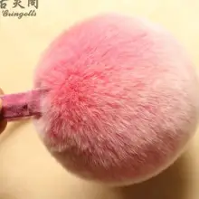 Зимние меховые наушники высокой плотности с кроликом Рекс, теплые, высокого качества, 12 см