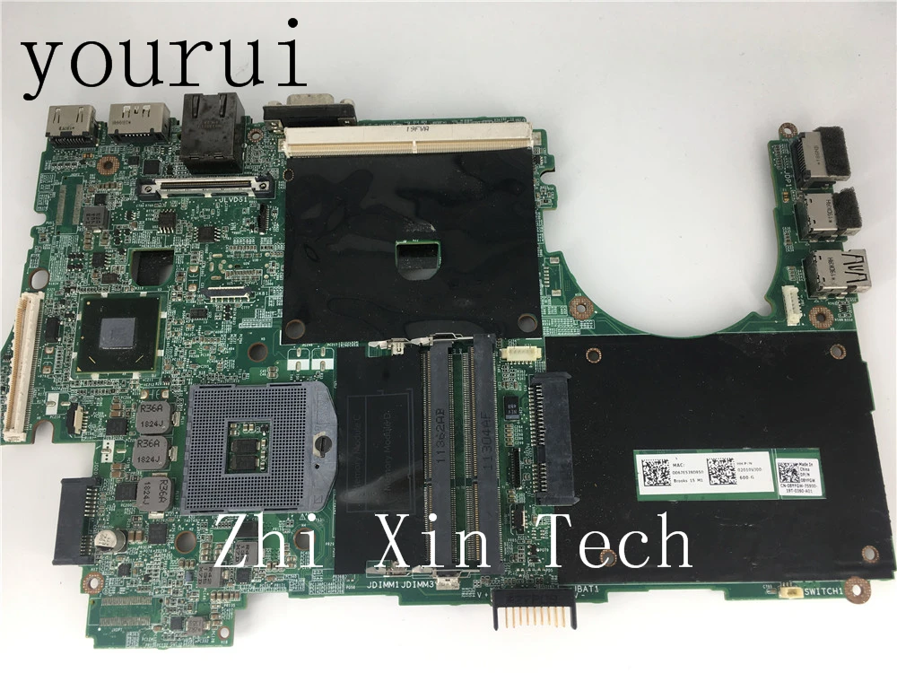 Yourui CN-08YFGW 08 yfgw 8 yfgw для Dell Inspiron M4600 Материнская плата ноутбука DDR3 Тесты ок