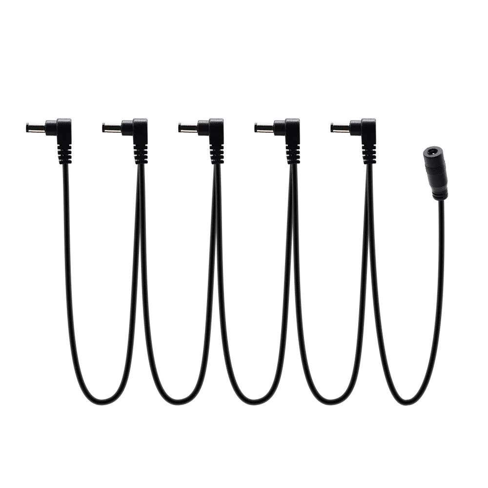 9V DC 1A Power Adapter w/h 5-Way Right-Angle Plug Daisy Chain Power Cable for Guitar Pedal and Other 9V Electronic Device QAC-01 9V DC 1A Power Adapter w/h 5-Way Right-Angle Plug Daisy Chain Power Cable for Guitar Pedal and Other 9V Electronic Device QAC-01