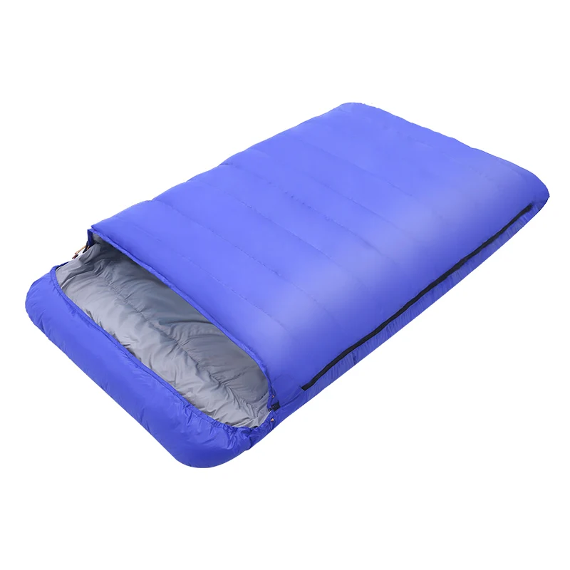  Comfortable Temperature Scale -10~0 Celsius Winter Goose Down Double Sleeping Bag Adult Giant Couple Machine Washa Sleeping Bag