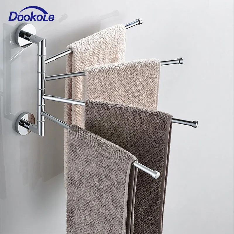

Bathroom Wivel Towel Rack Stainless Steel Swing Out Towel Bar Space Saving Swinging Towel Bar Wall Mounted Towel Holder