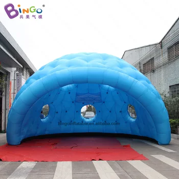 

2019 Newly 7x6.1x4.5mH inflatable blue triangle tent for advertising customized party and booth