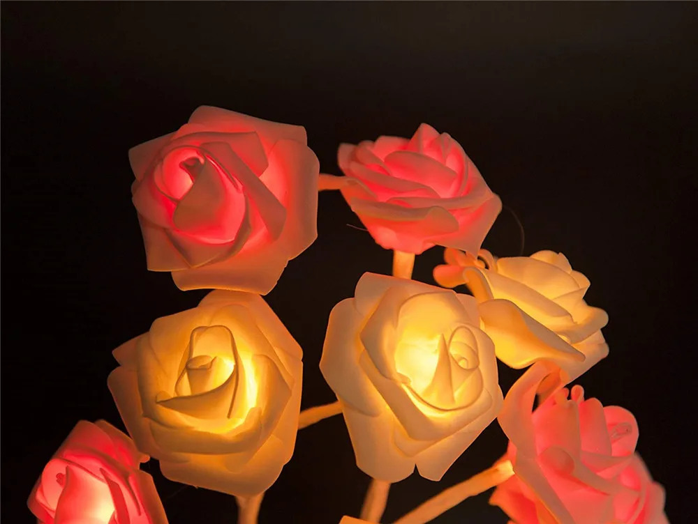 Luzes de Mesa Decorativas do Diodo Emissor de Luz do Controle Remoto do Usb da Forma da Árvore da Flor de Rosa da Lâmpada do Diodo Emissor de Luz Lâmpada Diodo da do 15 Cheap Luzes noturnas