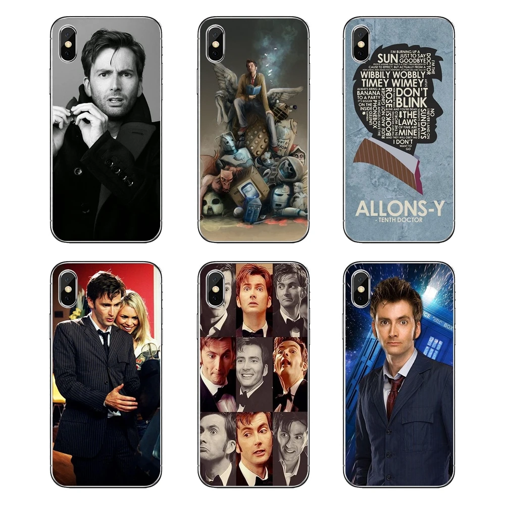 

Soft Transparent Shell Case Tardis Doctor Who With David Tennant For iPod Touch iPhone 4 4S 5 5S 5C SE 6 6S 7 8 X XR XS Plus MAX