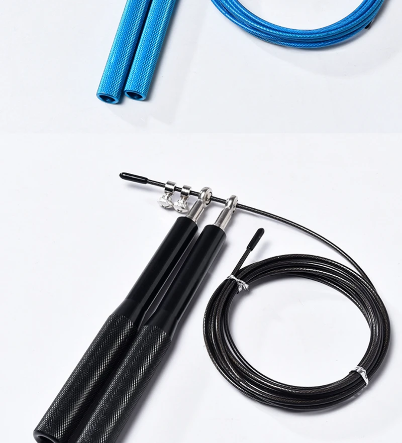 Crossfit Speed Jump Rope Professional Skipping Rope For MMA Boxing Fitness Skip Workout Training With Carrying Bag Spare Cable (8)