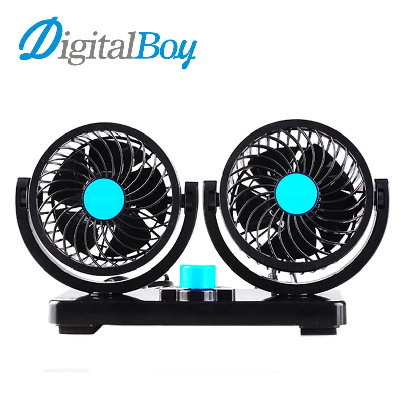 New 4 inch Electric Car Fan 12V 2 Speed Strong Wind Low Noise Car Air