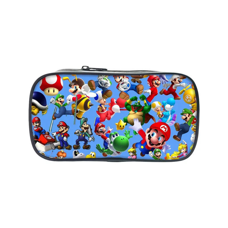 

New Fashion Super Mario Printing Pencil Anime Case Casual Students Supplies Cartoon Coin Purse For Children Kids Birthday Gifts