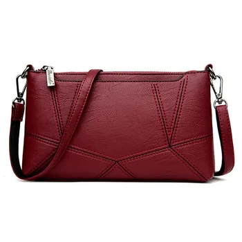 

Women's Genuine Leather Handbags Sheepskin Patchwork Shoulder CrossBody Bag Messenger Bags Flap Day Clutches Women Bags Ladies