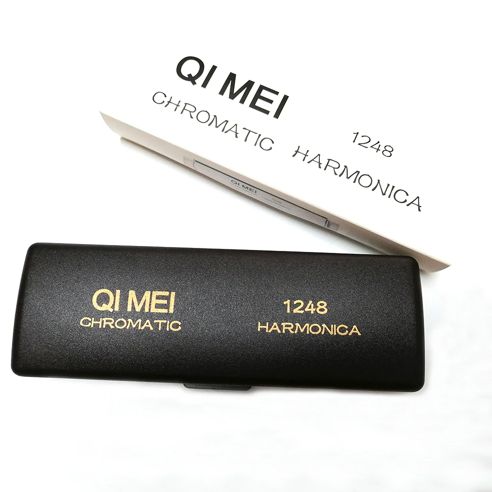 Qimei 12 отверстий Хроматическая Губная гармошка инструменты для рта