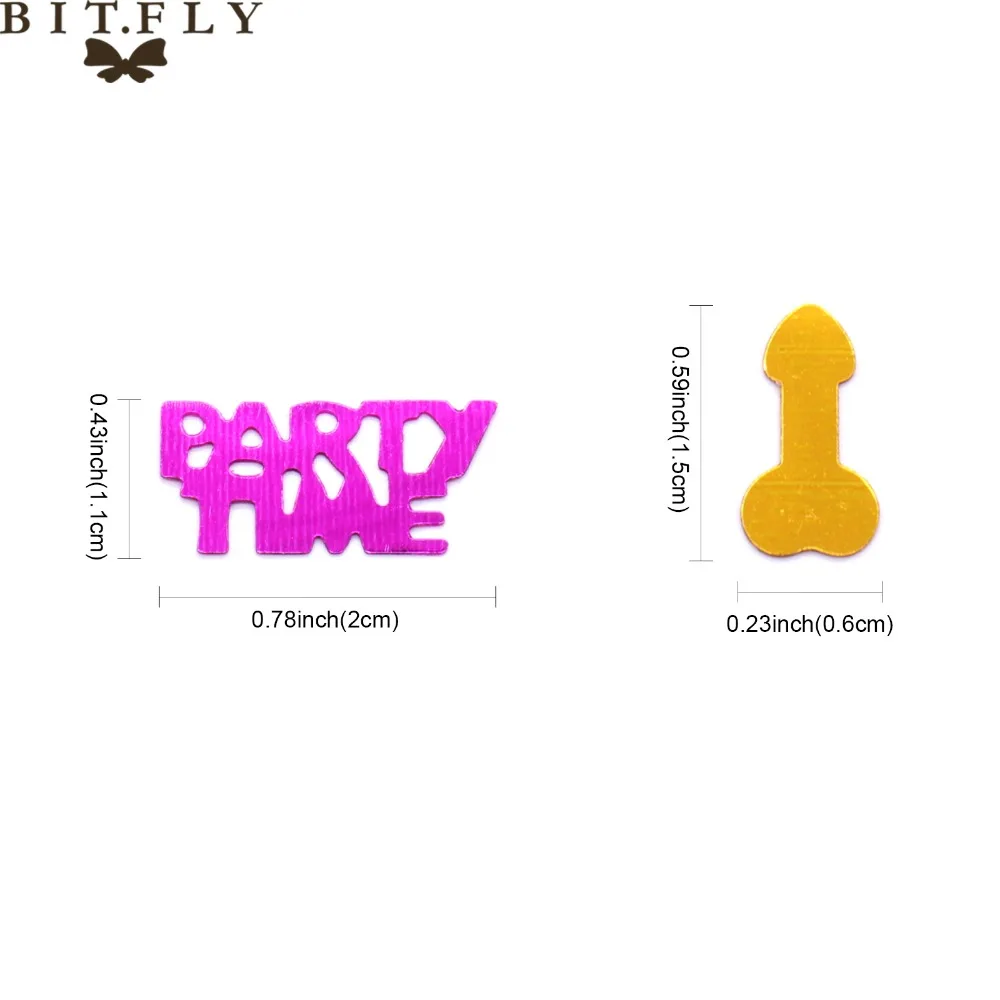 1 bag /lot Colorful Hen party penis confetti Bachelorette Party Night Willy Pecker Bridal shower Decoration party supplies