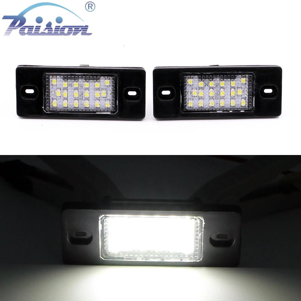 

2x 18 SMD WHITE LED LICENSE PLATE LAMP LIGHT for VW GOLF 5 TOURING TOUAREG TIGUAN