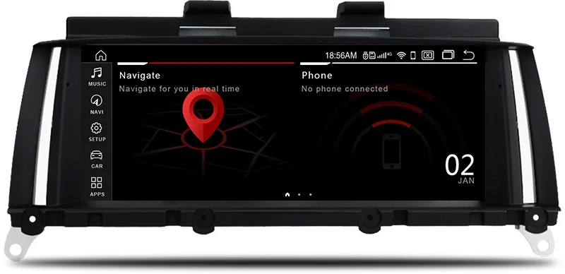 Sale New ID7 Android 9.0 4+32GB Car DVD for BMW X3 F25 X4 F26 2011-2017 GPS Radio BT USB SD AUX WIFI Audio Video Stereo Mirror Link 3
