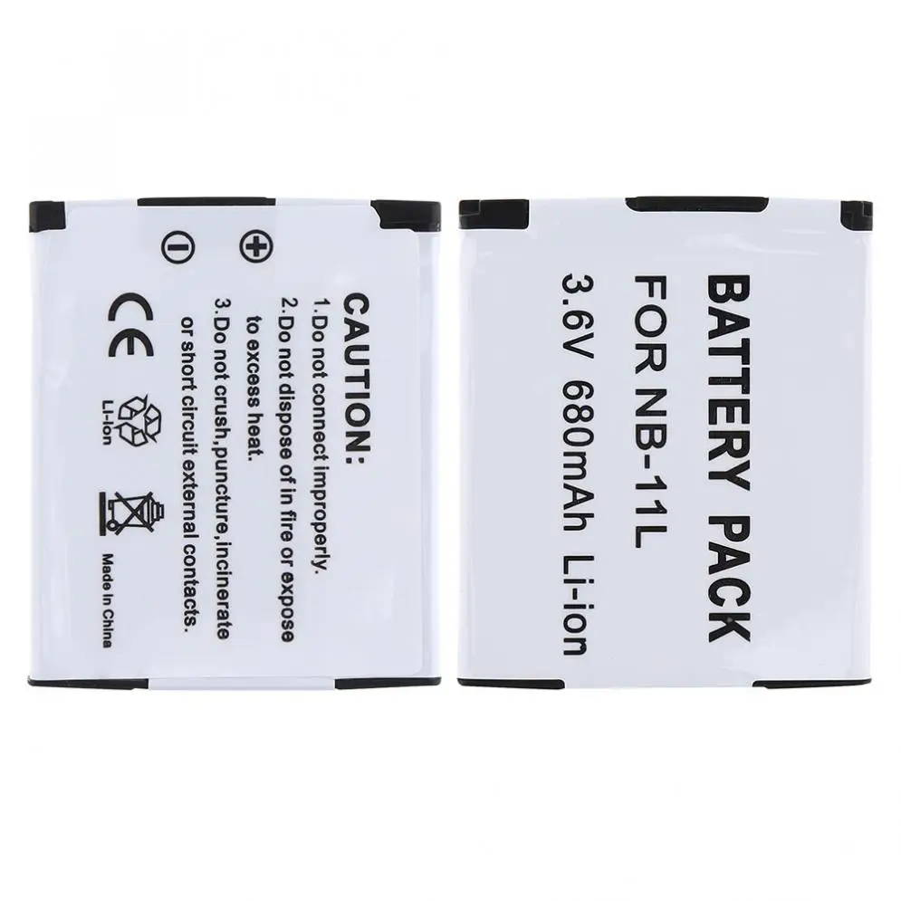 

NB-11L 3.6V 680mAh Li-ion Rechargeable Camera Battery for Canon A2600 A3500 A4000IS IXUS 125 132 140 240 245 265 155 HS