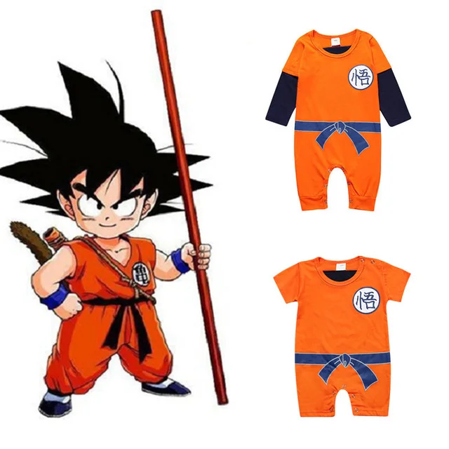 Dragon Ball Baby Rompers Newborn Baby Boys Clothes SON GOKU Toddler Jumpsuit Bebes Halloween Costumes For Baby Boy Girl Clothing