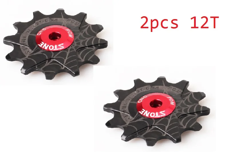 

2pcs Jockey Wheel 12T Bicycle Rear Derailleur Pulley guide for Shi mano S ram CAM PAGNOLO