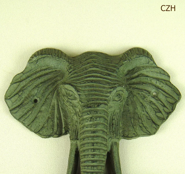 Настенный чугун головой слона Скульптура креативный металлический диких животных орнамент c талисманом Искусство ремесло для дома и клуб Декор