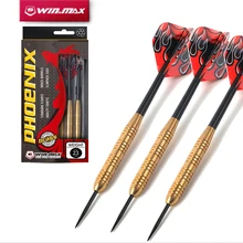 Winmax "Феникс" стальные наконечники дешевые и высококачественные стальные наконечники латунная бочка дартсы медный дротик s Набор для щетины и Бумажная Мишень