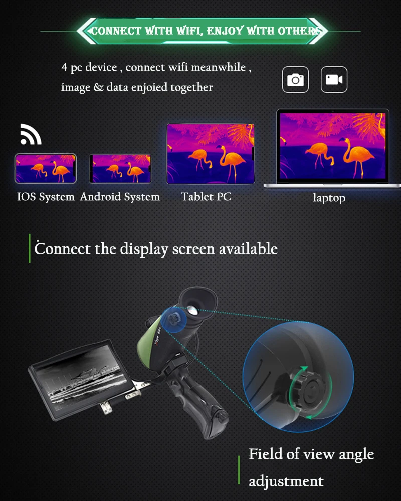 X-Инфракрасный E3+ тепловизирующие очки ночного видения цифровой лазерный инфракрасный тепловое видение Монокуляр тепловизор для охоты