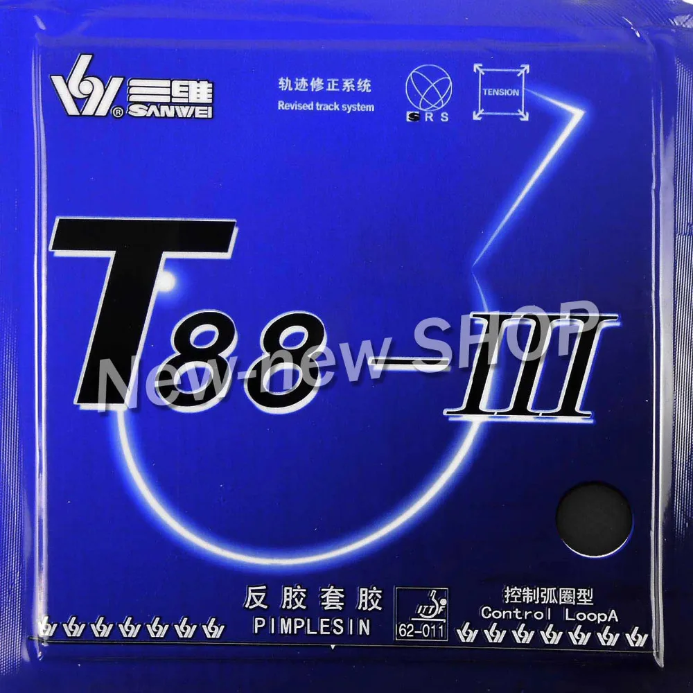 Sanwei T88 III 3 Пип In резина для настольного тенниса с губкой|pingpong rubber|sanwei t88-iiitable tennis |