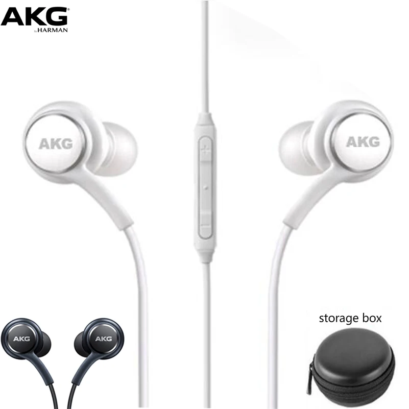Original AKG Earphones EO IG955 3.5mm In ear with Microphone Wire Headset for Galaxy S8 s9 S7 S6