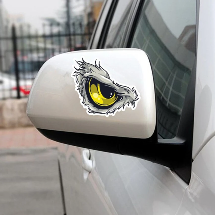 2pcs 3D Car Sticker Vehicle Rearview Mirror Sticker Auto Bird Hawkeye Eagle Eyes Car eye Sticker