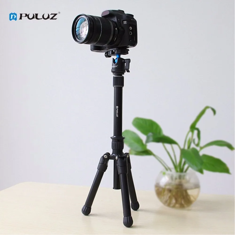  PULUZ Professional 3/8 Inch Screw Metal Handheld Tripod Mount Monopod Extension Rod for DSLR SLR Ca