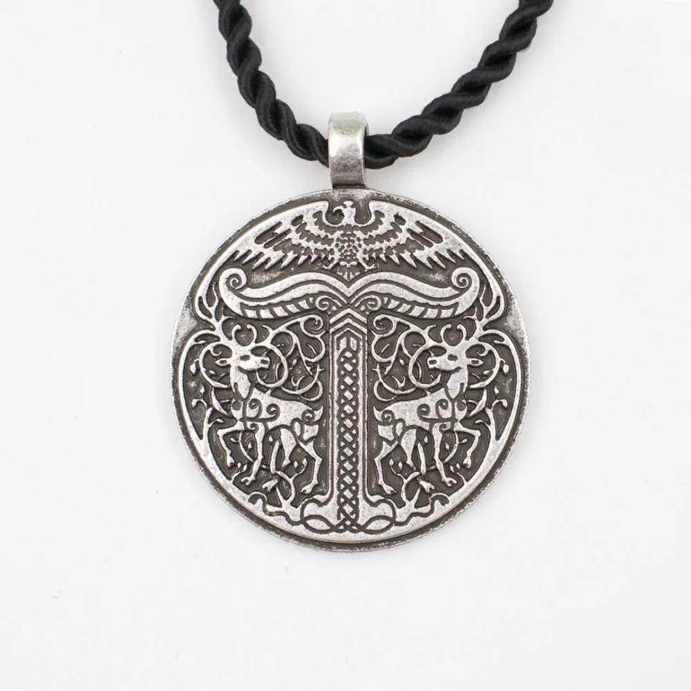 

20pcs fashion retro yggdrasil pendant tree of life world tree pendant irminsul viking round pendant SanLan