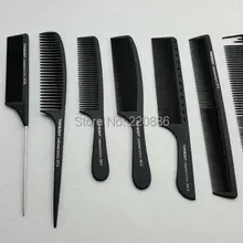 8 шт./компл. профессиональные штативы из углеродного волокна волос гребень набор парикмахерских волос хвост расчески для Красота GIC-HB8P2