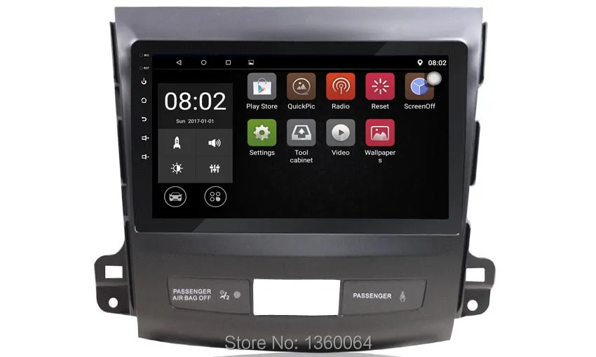 Excellent Nedehe 9 inch Android 8.1 full touch screen car multimedia system For Mitsubishi Outlander 2006-2014 car gps radio navigation 2