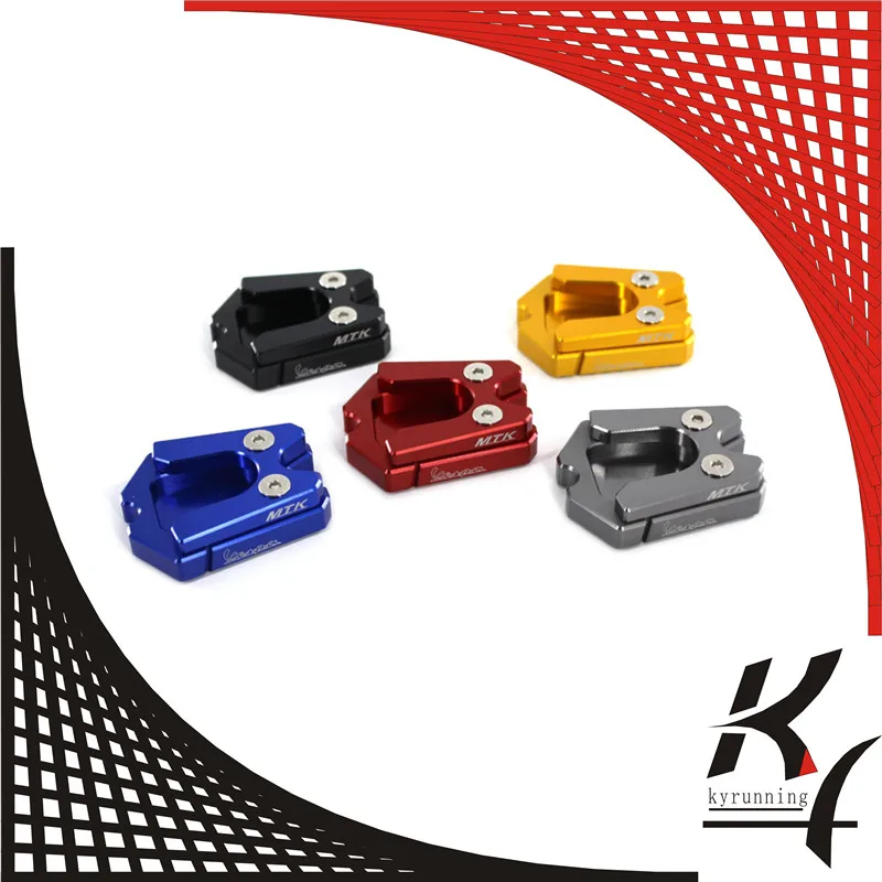 Motorcycle For Vespa GTS 3Vie GTV 3Vie CNC Kickstand Extension Plate Foot Side Stand Enlarge Pad