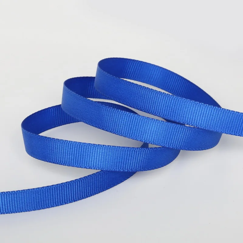 5 yards 10mm blue Grosgrain ribbed ribbon crafts xmas arts hobbies sewing 