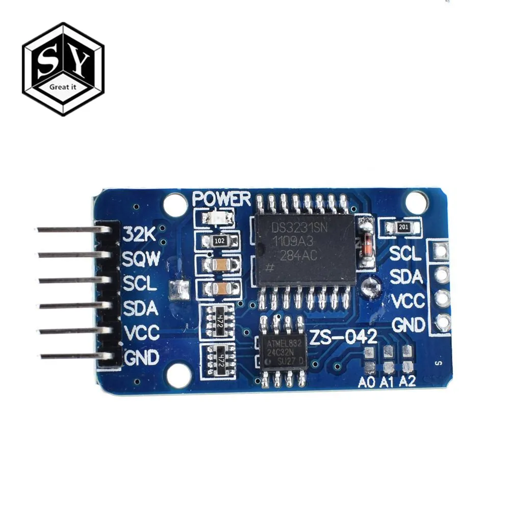 

1PCS Great IT DS3231 AT24C32 IIC Module Precision Clock Module DS3231SN for Arduino Memory module