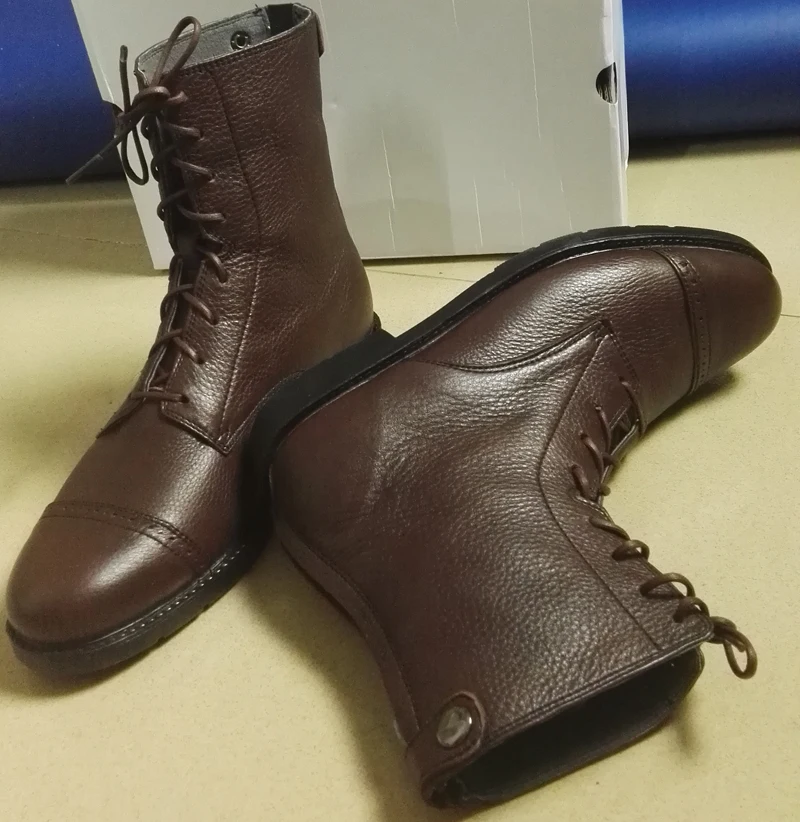 ww2 soldier 100 genuine leather boots horse riding boots high