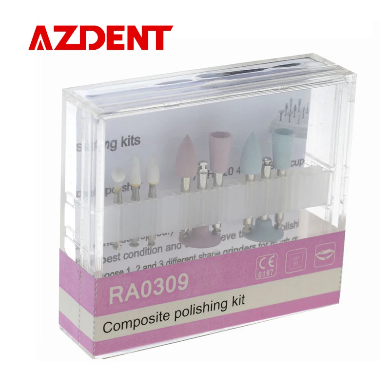 

Promotion 10 pack Dental Lab Composite polishing Kit RA0309 Low-speed Handpiece Bistrique rotary Burr Grinding head