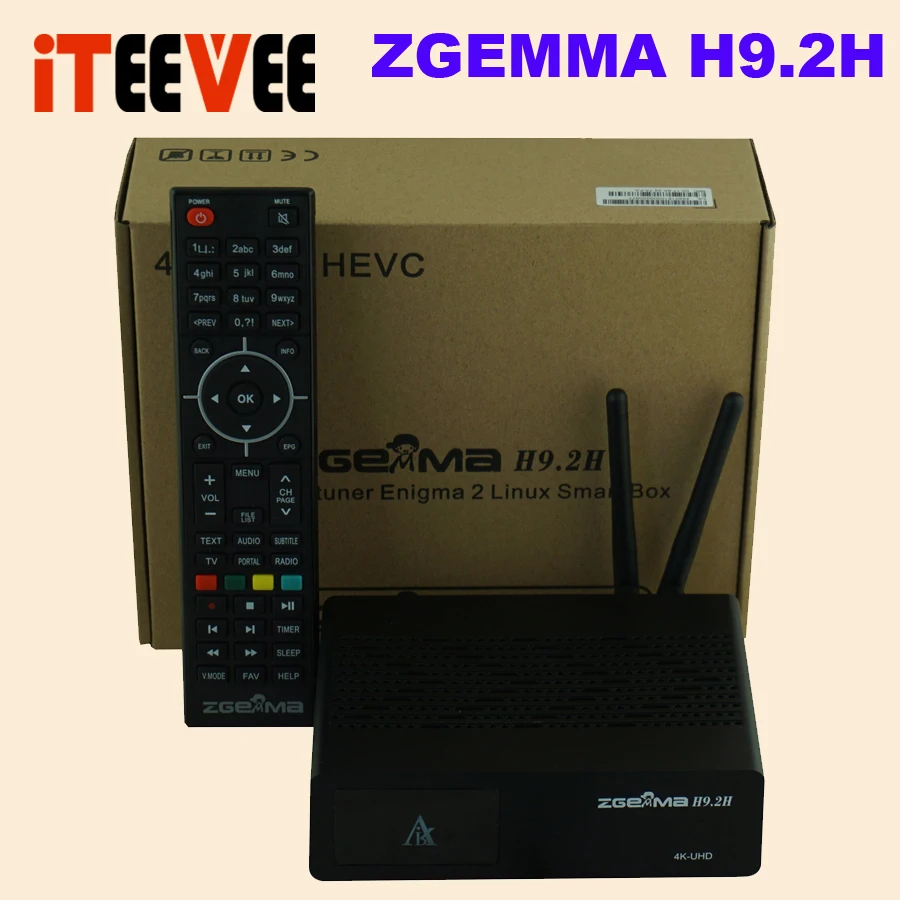 4K UHD Linux OS Enigma2 satellite tv receiver zgemma h9.2H DVB S2X+DVB