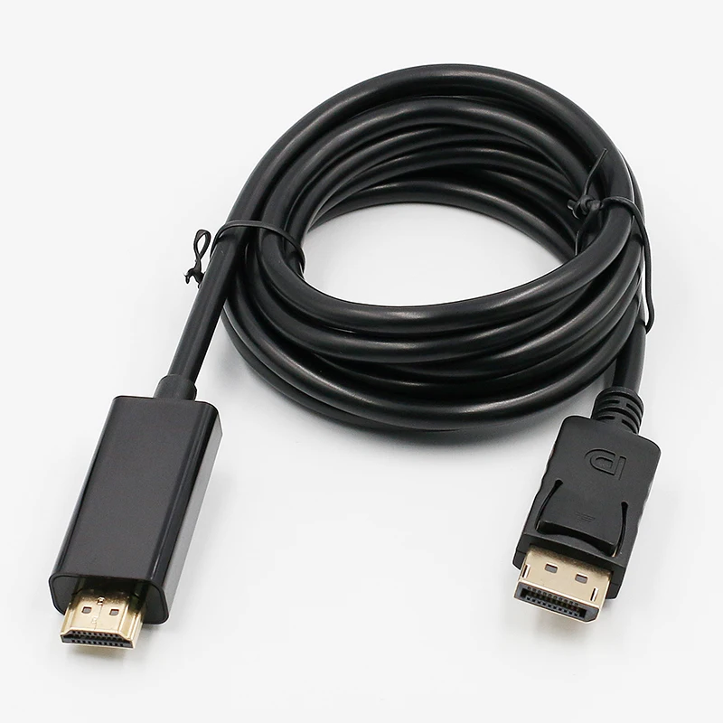 1,8 м Дисплей порт мужской DP к HDMI Мужской кабель адаптер конвертер для ПК ноутбук HD проектор